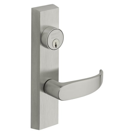 SARGENT Grade 1 Exit Device Trim, Night Latch, Key Retracts Latch, For Rim and Mortise 8300, 8500, 8800, 89 704 ETP LHRB 26D